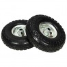 Rodas p/ carrinho de carga manual 2 pcs borracha 4.10/3.50-4 3