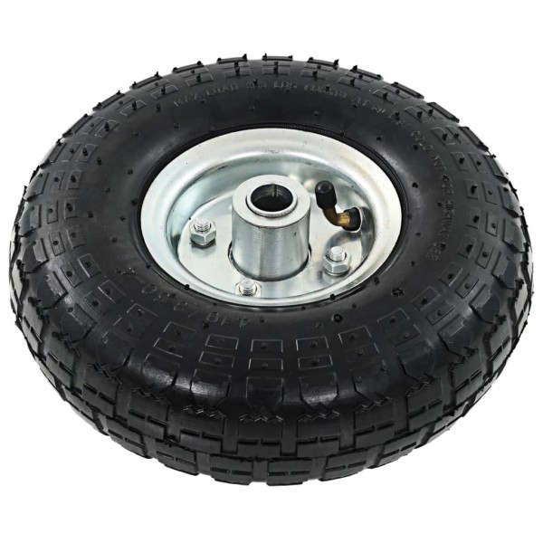 Rodas p/ carrinho de carga manual 2 pcs borracha 4.10/3.50-4 M 4