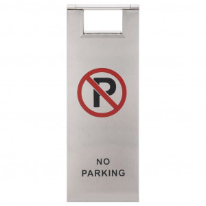 Placa de sinalização de estacionamento dobrável aço inoxidável H