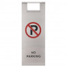 Señal de parking plegable acero inoxidable 2
