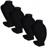 Expositor De Joyas En Forma De Busto Negro - 4Piezas - 9X8.5X15cm 2