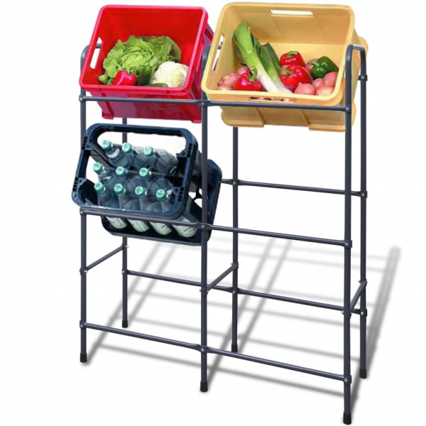 Estante de acero para 6 cajas D