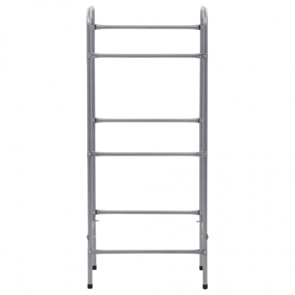 Estante de almacenamiento para 3 cajas acero plata 50x33x116 cm M 3