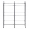 Estante de almacenamiento para 6 cajas acero plata 96x33x116 cm 3