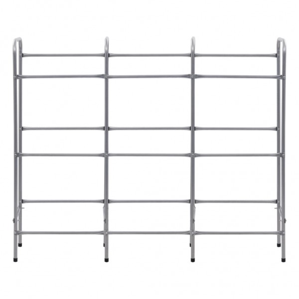 Estante de almacenamiento para 9 cajas acero plata 145x33x116cm M 3