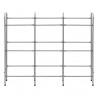 Estante de almacenamiento para 9 cajas acero plata 145x33x116cm 3