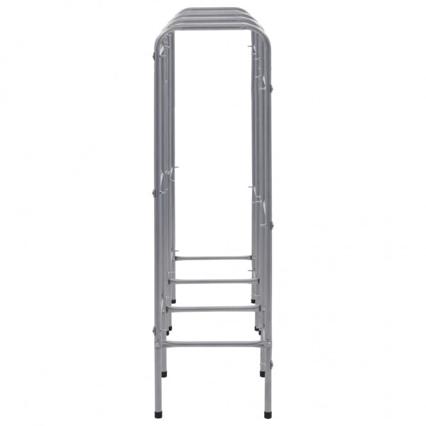 Estante de almacenamiento para 9 cajas acero plata 145x33x116cm M 4