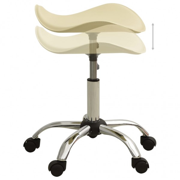 Banco de salão/spa couro artificial cor creme M 3