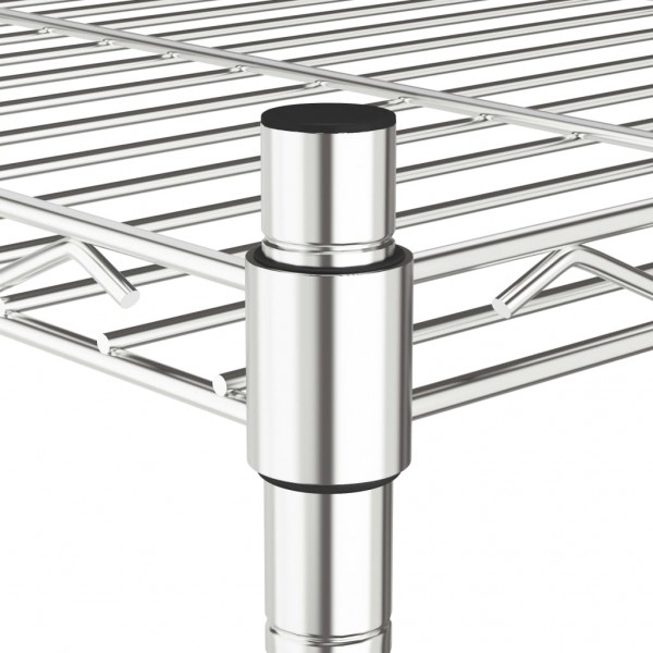 Estante de almacenamiento 5 niveles cromado 90x35x180 cm 250 kg M 5