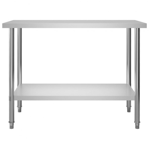 Mesa de trabajo para cocina acero inoxidable 120x60x85 cm M 3