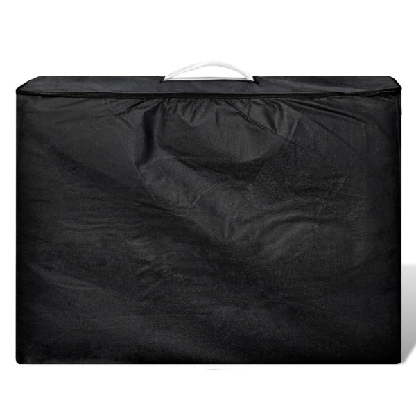 Mesa massagens dobrável 2 zonas estrutura alumínio branco nata M 4