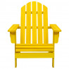 Silla de jardín Adirondack madera maciza de abeto amarilla 2