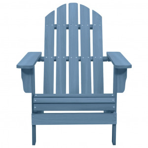 Cadeira Adirondack para jardim abeto maciço azul H