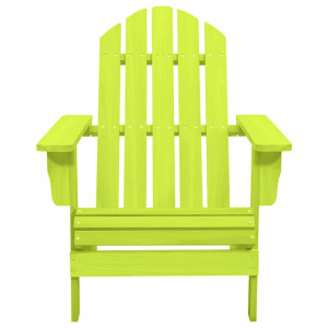 Cadeira Adirondack para jardim abeto maciço verde H