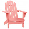 Cadeira Adirondack para jardim abeto maciço rosa 1