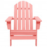 Cadeira Adirondack para jardim abeto maciço rosa 2
