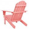 Cadeira Adirondack para jardim abeto maciço rosa 4