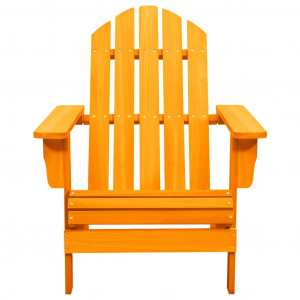 Cadeira Adirondack para jardim abeto maciço laranja H