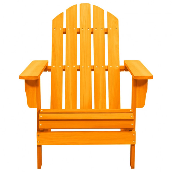 Cadeira Adirondack para jardim abeto maciço laranja M 2