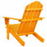 Cadeira Adirondack para jardim abeto maciço laranja 4