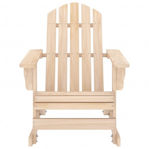 Silla mecedora de jardín Adirondack madera maciza de abeto H