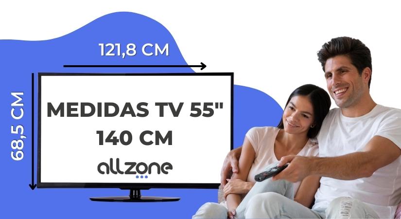 Medidas televisores 55 pulgadas