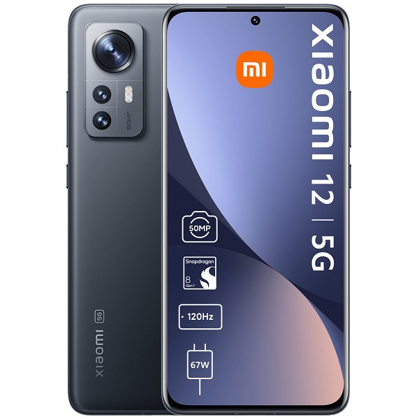 XIAOMI 12 5G DUAL SIM 8GB RAM 256GB GRIS