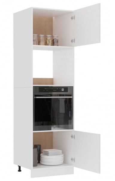 ARMARIO DE MICROONDAS MADERA CONTRACHAPADA BLANCO