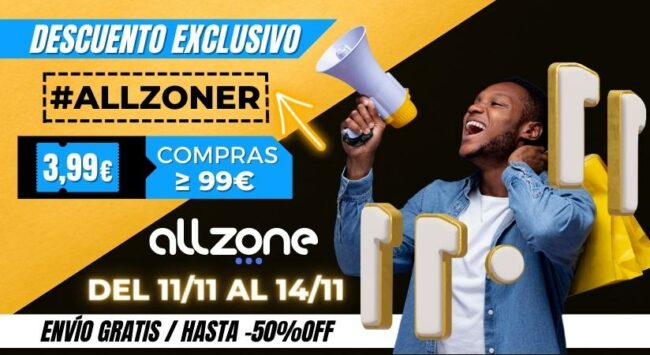 Más rebajas con el código #ALLZONER