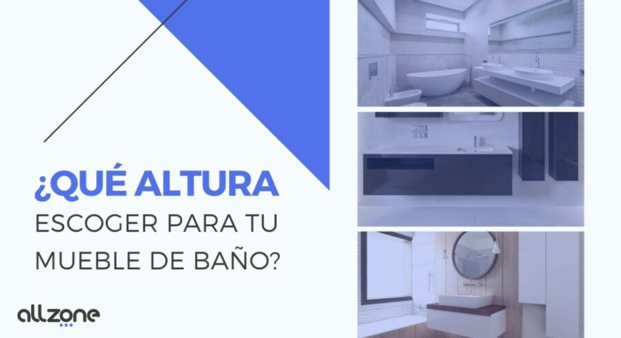 la altura ideal para el lavabo baño