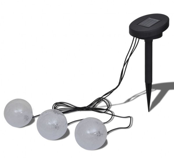 LÁMPARAS SOLARES FLOTANTES PARA PISCINA. CON LED. 3 UNIDADES