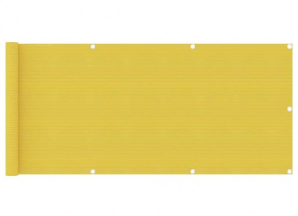 TOLDO PARA BALCÓN HDPE AMARILLO 75X300 CM
