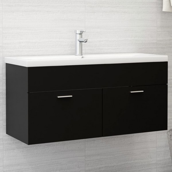 ARMARIO PARA LAVABO MADERA CONTRACHAPADA NEGRO