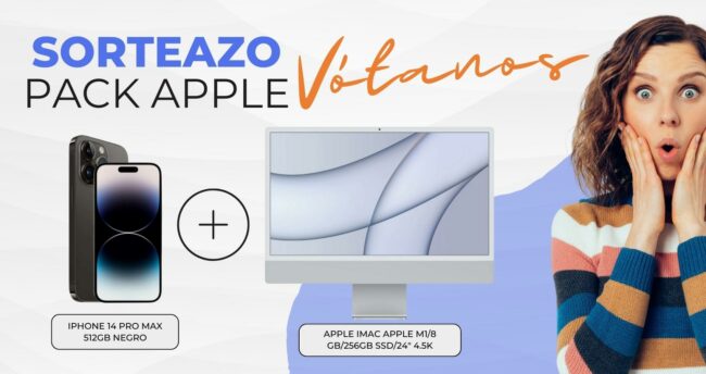 SORTEAZO PACK APPLE, valorarnos tiene premio