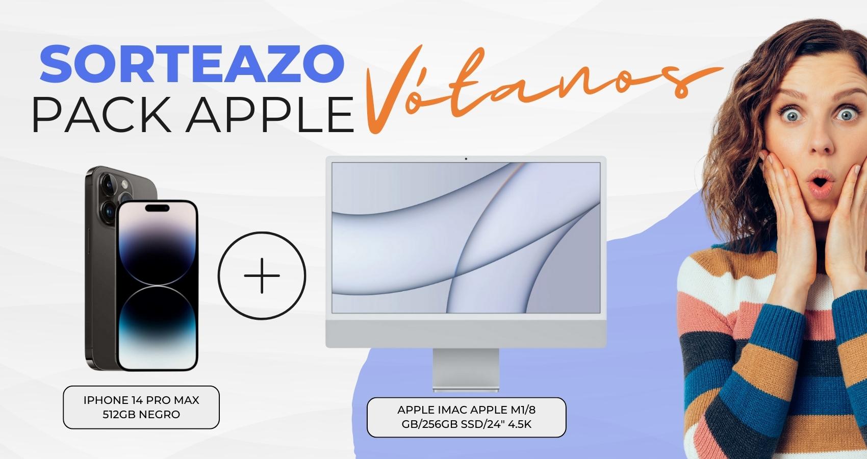 SORTEAZO PACK APPLE, valorarnos tiene premio