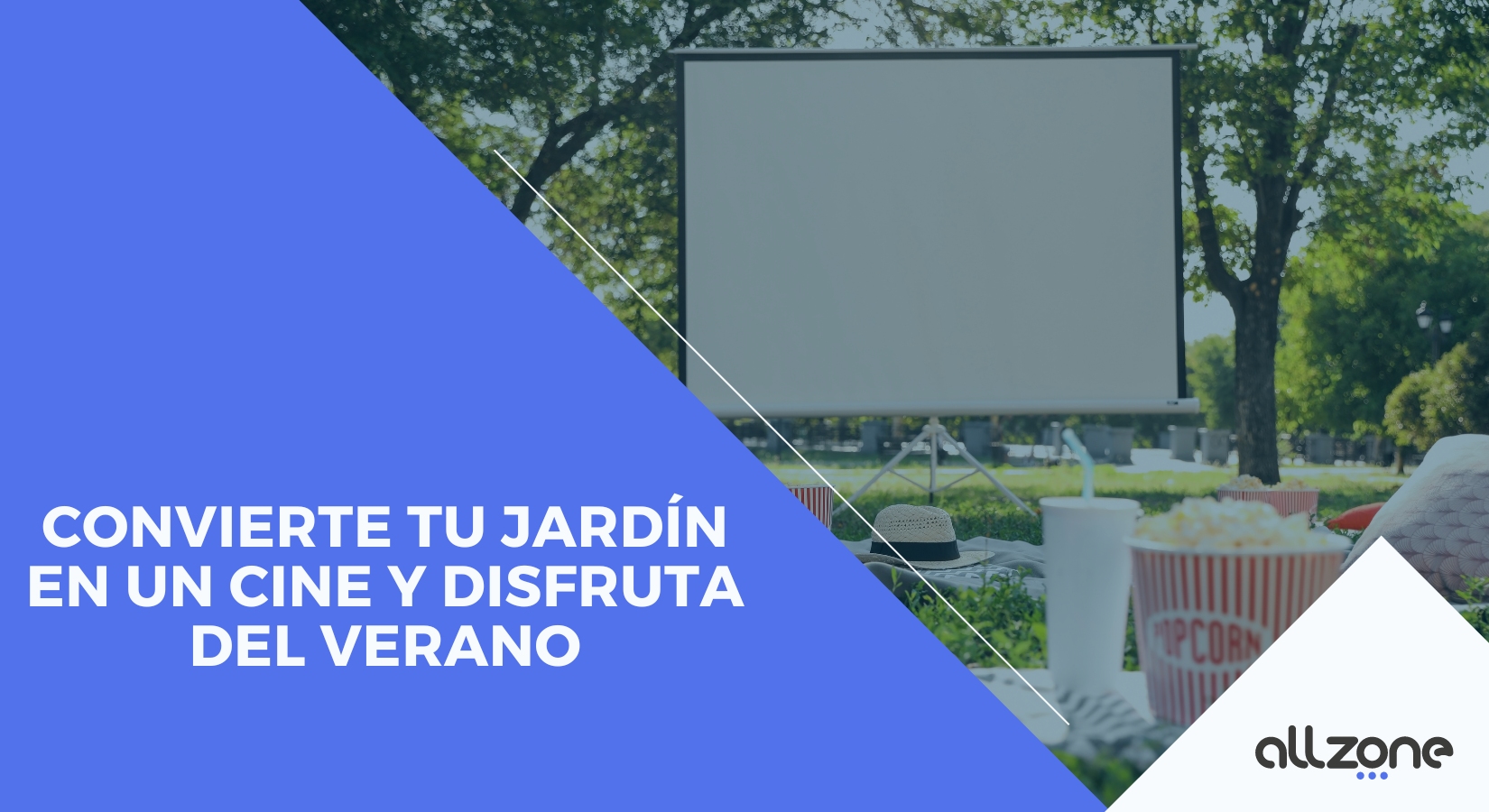 Convierte tu jardín en un cine y disfruta del verano