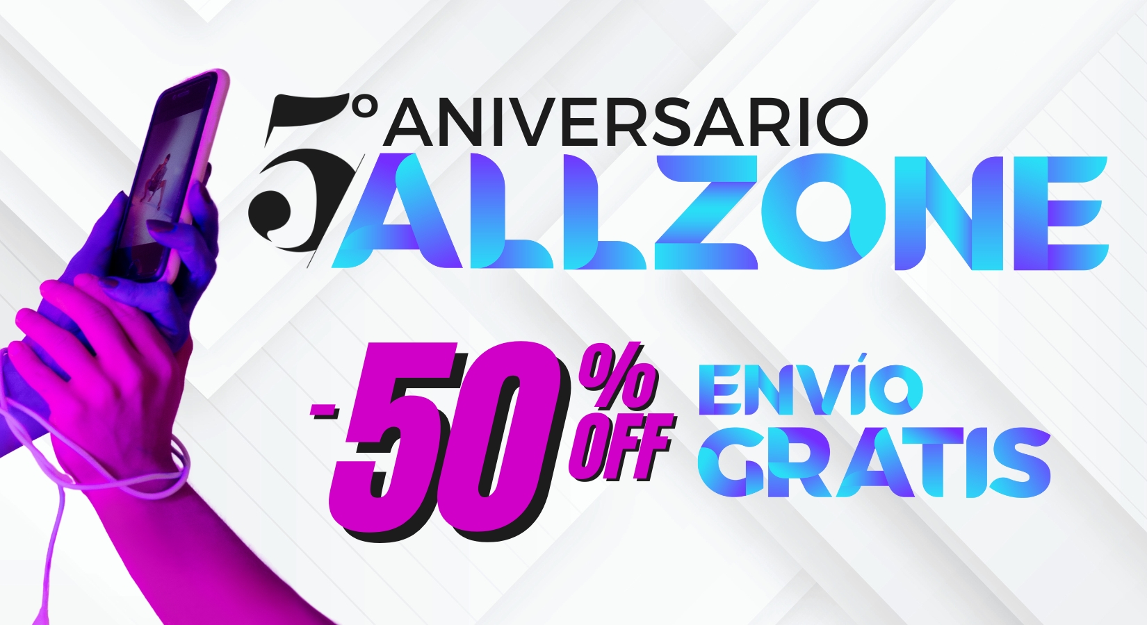 ¡Celebramos el 5º aniversario de Allzone con descuentazos!