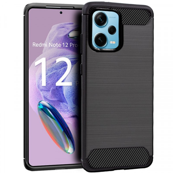 Funda de Xiaomi Redmi Note 12 Pro de color negro carbón.