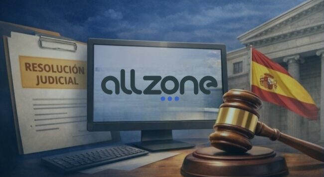 La Audiencia Nacional da la razón a AllZone y ordena reactivar el dominio allzone.es