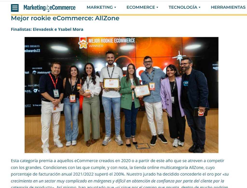 AllZone Ecommerce Awards 2023